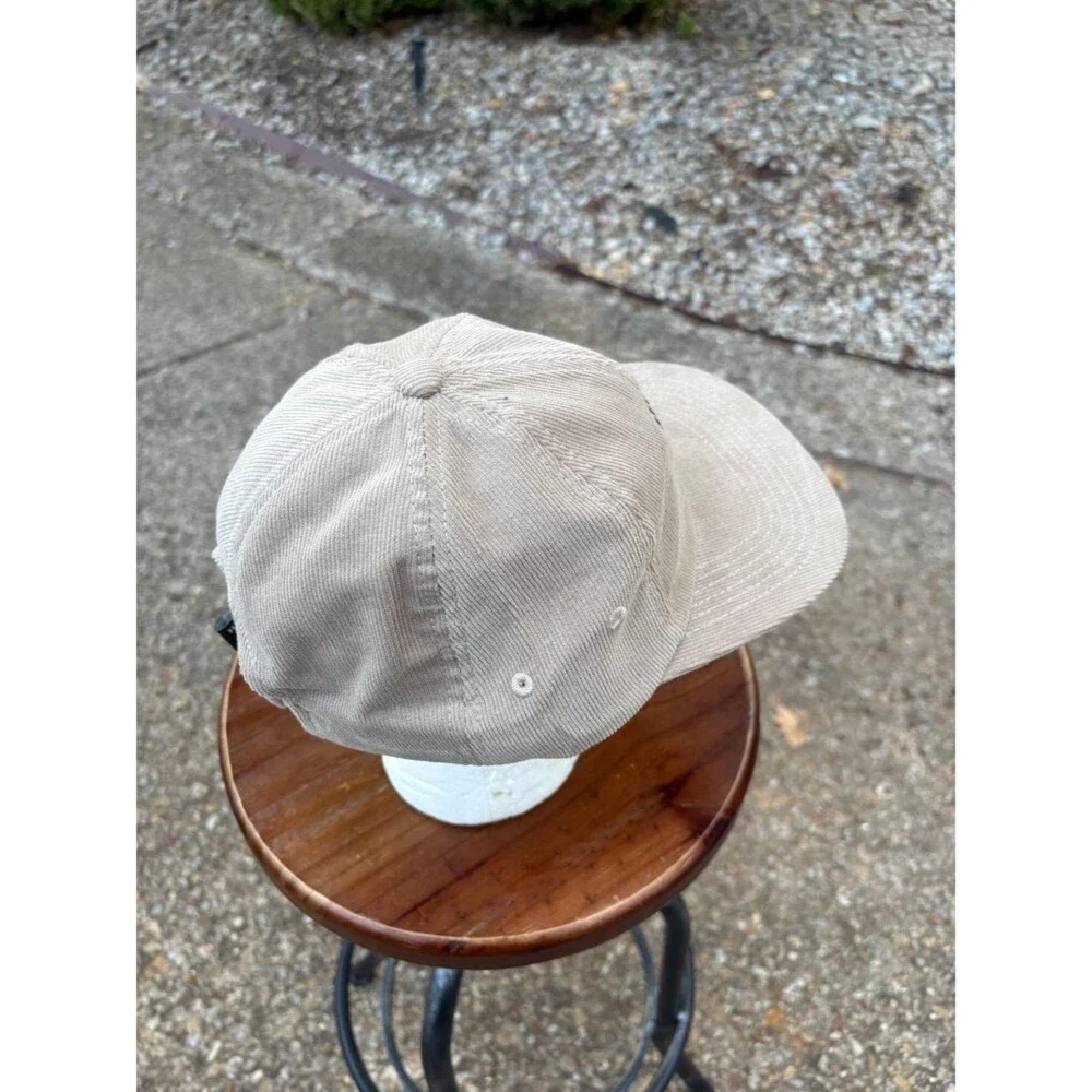 Howler Bros Pineapple Badge Wale Cord Beige Strapback Hat Adjustable NWT